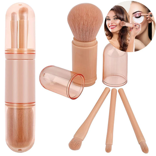 4-in-1 Travel Makeup Brushes